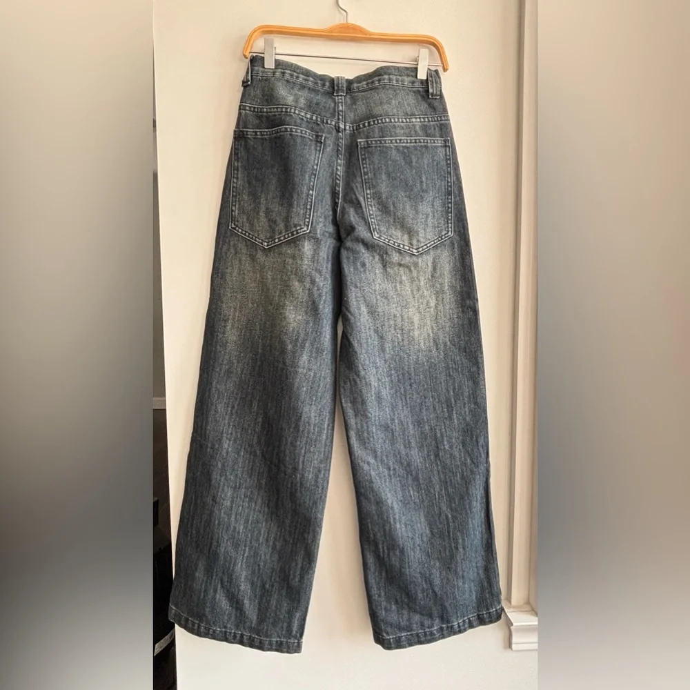 Jaded London, mid blue slub colossus jeans , size (26) , - Picture 3 of 11